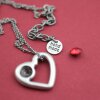 Heart necklace setting suitable for 1088, ss39 (8 mm)