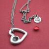 Heart necklace setting suitable for 1088, ss39 (8 mm)