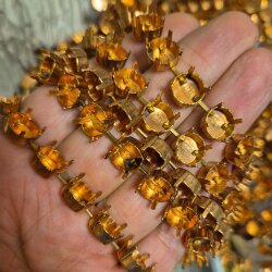 1 m empty necklace cupchain for 10 mm Rivoli Crystals