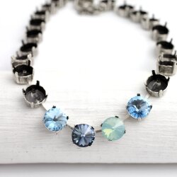 1 m empty necklace cupchain for 10 mm Rivoli Crystals