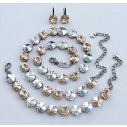 1 m empty necklace cupchain for 10 mm Rivoli Crystals
