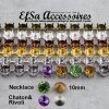 1 m empty necklace cupchain for 10 mm Rivoli Crystals
