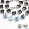 1 m empty necklace cupchain for 10 mm Rivoli Crystals