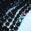 Cupchain Necklace - black- for 8 mm Chatons, Rivoli Crystals, per meter