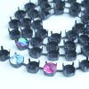 Cupchain Necklace - black- for 8 mm Chatons, Rivoli Crystals, per meter