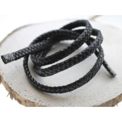 1 m Braided Leather 10x5 mm