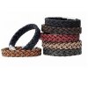 1 m Braided Leather 10x5 mm