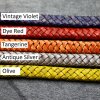 1 m Braided Leather 10x5 mm