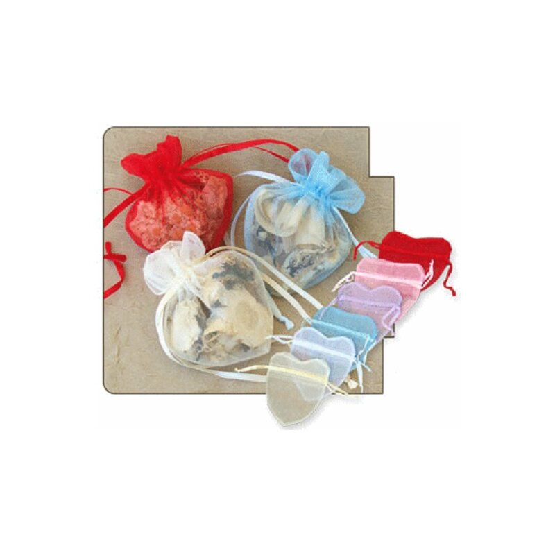 10pcs Heart shaped organza pouches, 8*10 cm Organza Bags, Wedding