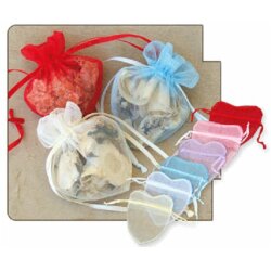 10pcs Heart shaped organza pouches, 8*10 cm Organza Bags,...