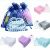 10 Organza pouches uni 10x15 cm