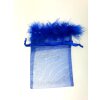 10 Organza pouches with Feather 10x15 cm