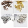 100 Brass open Jump Rings 5*1 mm, Antique Silver