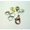 20 Brass Lobster Clasps 12 mm