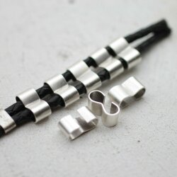 10  Clips Jewelry Connectors Findings 15x7 mm (Ø 5-6 mm)
