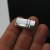 1 Magnetverschluss 26x13 mm (Ø 10x2 mm) Rhodium