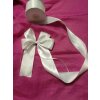 SATIN RIBBON 25 m x 50 mm (5 cm) gift cord, gift ribbon, dobble sided, white