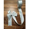 SATIN RIBBON 25 m x 6 mm gift cord, gift ribbon, dobble sided, white