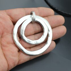 double circles pendant, 62 mm