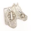 Antique Silver Belt buckle Horsehead, Western belt buckle