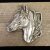 Antique Silver Belt buckle Horsehead, Western belt buckle