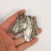 Antique Silver Belt buckle Horsehead, Western belt buckle