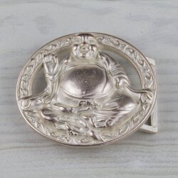 Belt Buckle Buddha, rose mother-of-pearl 8,5x7,2 cm