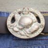 Belt Buckle Buddha, rose mother-of-pearl 8,5x7,2 cm