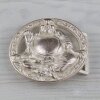 Belt Buckle Buddha, rose mother-of-pearl 8,5x7,2 cm