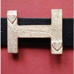 Connected Hearts Belt Buckle, 7,5x5,7 cm