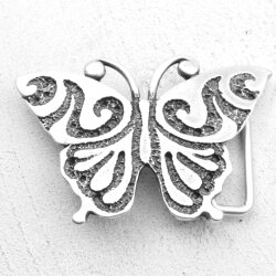 Belt Buckle Butterfly with ornaments, 8,0x5,5 cm