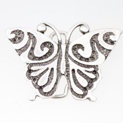 Belt Buckle Butterfly with ornaments, 8,0x5,5 cm