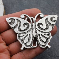 Schmetterling mit Ornamenten Gürtelschnalle, 8,0x5,5 cm