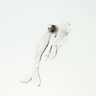 Meerjungfrau, Meerjungfrau Anhnger 5,9*2,2 cm, Altsilber