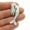 Mermaid, mermaid Pendant 5,9*2,2 cm, Antique Silver