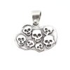 Skull Heads Pendant 3,8*2,6 cm