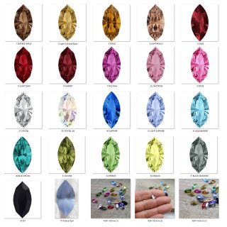 10x5 mm Navette Table Cut Swarovski Crystal - 10 pcs.