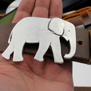 Elefant Grtelschnalle, 8,0x5,5 cm