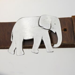 Elefant Grtelschnalle, 8,0x5,5 cm