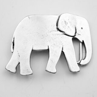 Elefant Gürtelschnalle, 8,0x5,5 cm