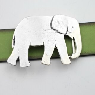 Elefant Grtelschnalle, 8,0x5,5 cm