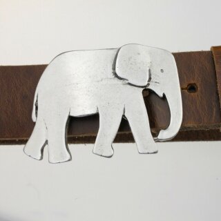 Elefant Grtelschnalle, 8,0x5,5 cm
