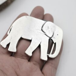 Belt Buckle Elephant, 8,0x5,5 cm