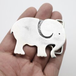 Elefant Gürtelschnalle, 7,5x5,5 cm