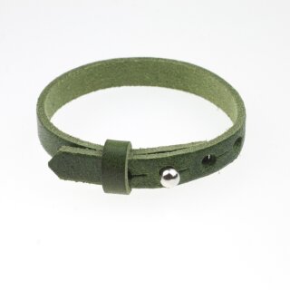 Lederarmband Fern Green Lederarmband für Schiebeperlen