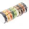 Fern Green Leather Wrapped Bracelets