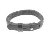 Leather Bangle Black - adjustable