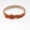 Leather Bangle Orange - Tangerine - adjustable