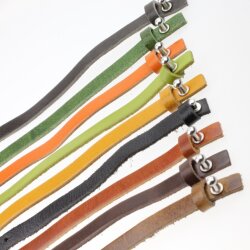 Cognac brown Leather Bracelets