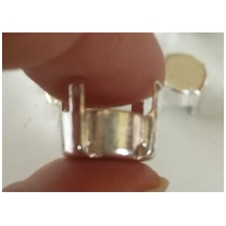Aufnhkessel mit Boden fr 10 mm Rivoli und Chaton Swarovski Stein